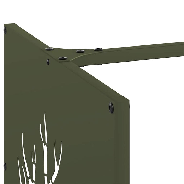 Suport pentru lemne de foc Verde măsline Oțel laminat la rece - WALTI WALTI