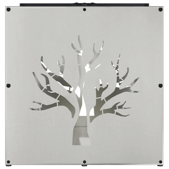 Suport pentru lemne de foc 40x40x40 cm oțel inoxidabil - WALTI WALTI