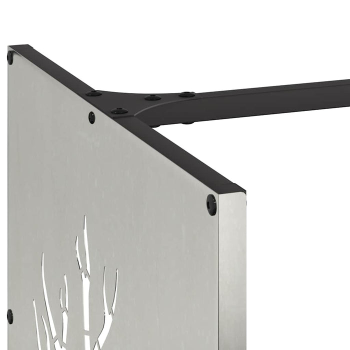 Suport pentru lemne de foc 40x40x40 cm oțel inoxidabil - WALTI WALTI