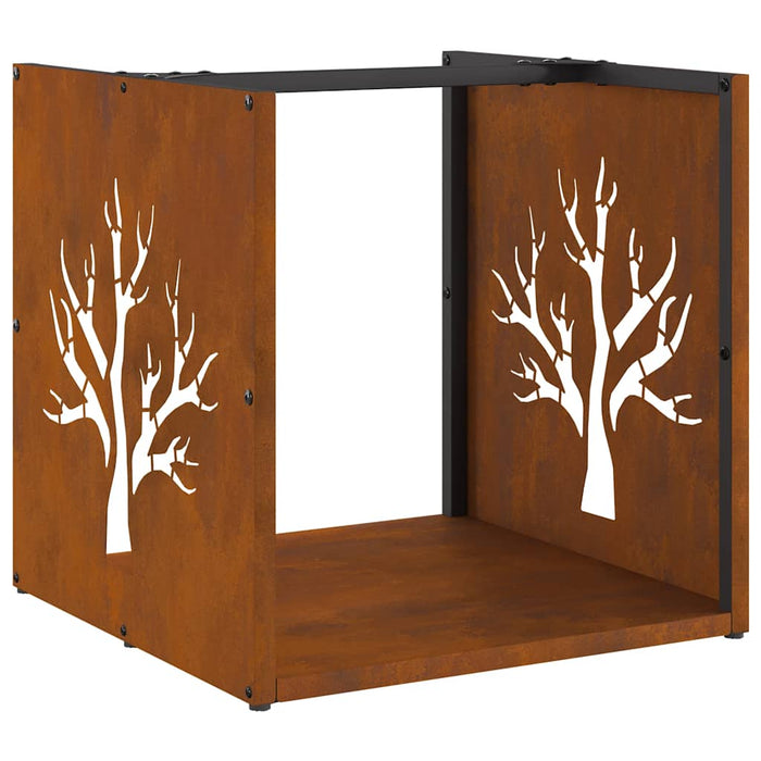 Suport pentru lemne de foc 40x40x40 cm Oțel pentru intemperii - WALTI WALTI