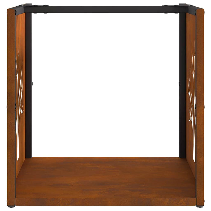 Suport pentru lemne de foc 40x40x40 cm Oțel pentru intemperii - WALTI WALTI