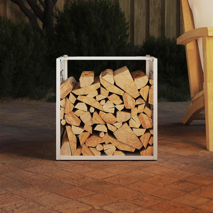 Suport pentru lemne de foc alb 40x40x40 cm Oțel laminat la rece - WALTI WALTI