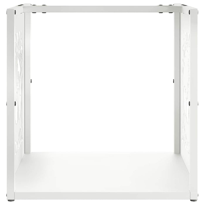 Suport pentru lemne de foc alb 40x40x40 cm Oțel laminat la rece - WALTI WALTI