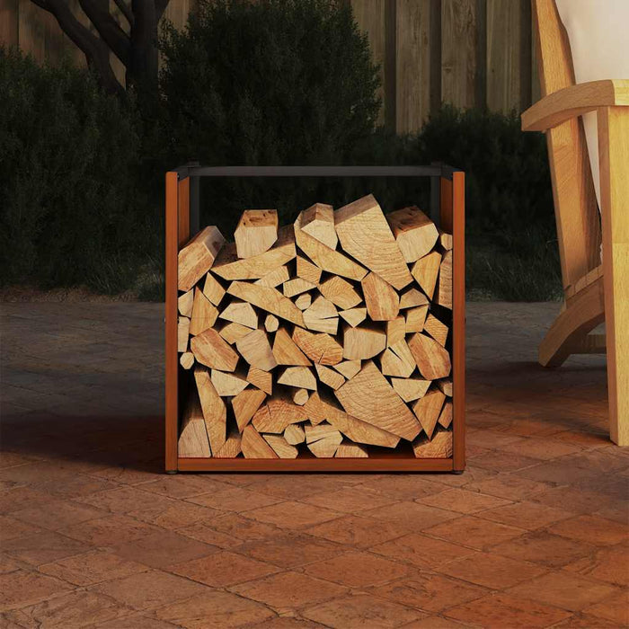 Suport pentru lemne de foc 40x40x40 cm Oțel pentru intemperii - WALTI WALTI