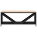 Suport pentru lemne de foc cu blat lemn negru 100,5x35,5x40 cm - WALTI WALTI