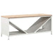 Suport pentru lemne de foc cu blat lemn alb 100,5x35,5x40 cm - WALTI WALTI