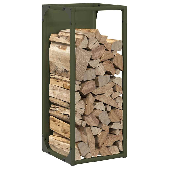 Suport pentru lemne de foc Verde măsline Oțel laminat la rece - WALTI WALTI