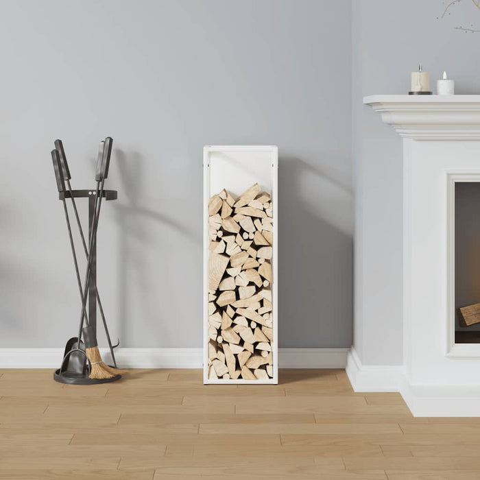 Suport pentru lemne de foc alb 25x25x80 cm Oțel laminat la rece - WALTI WALTI