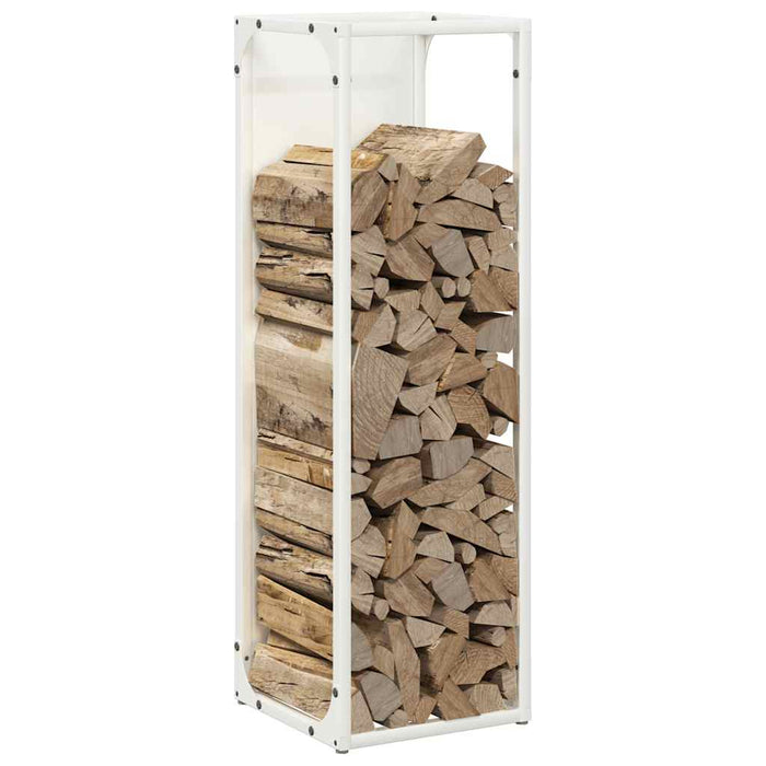 Suport pentru lemne de foc alb 25x25x80 cm Oțel laminat la rece - WALTI WALTI