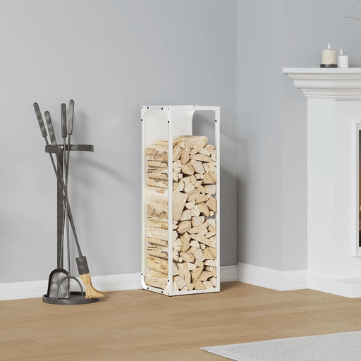 Suport pentru lemne de foc alb 25x25x80 cm Oțel laminat la rece - WALTI WALTI