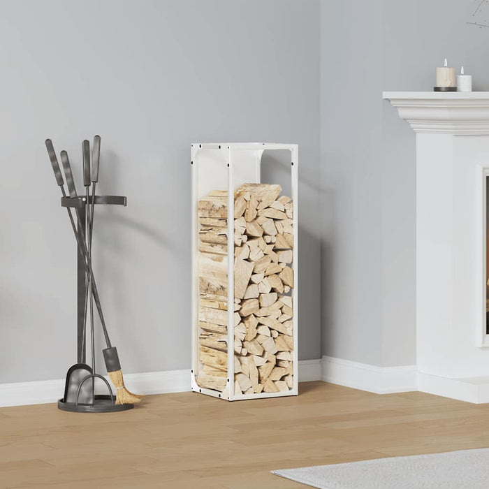 Suport pentru lemne de foc alb 25x25x80 cm Oțel laminat la rece - WALTI WALTI