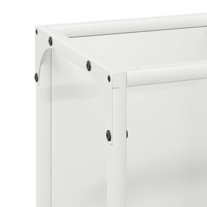 Suport pentru lemne de foc alb 25x25x100cm Oțel laminat la rece - WALTI WALTI