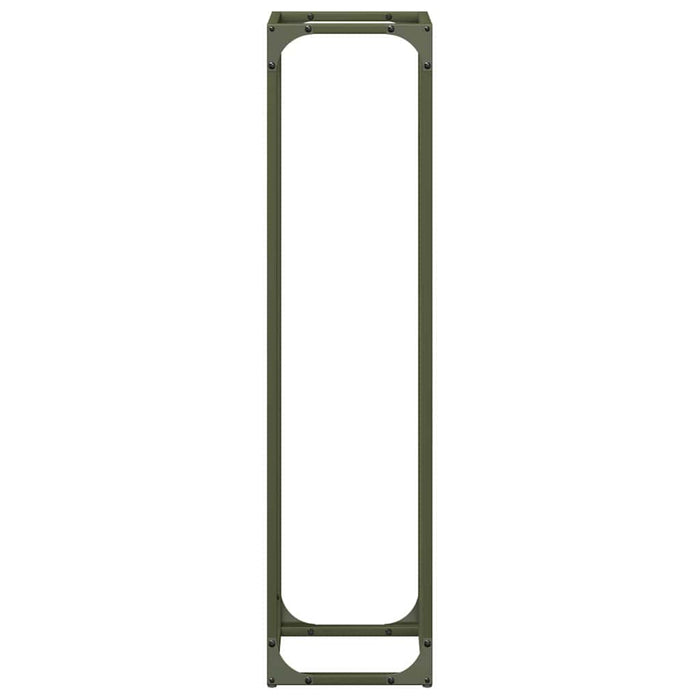 Suport pentru lemne de foc Verde măsline Oțel laminat la rece - WALTI WALTI