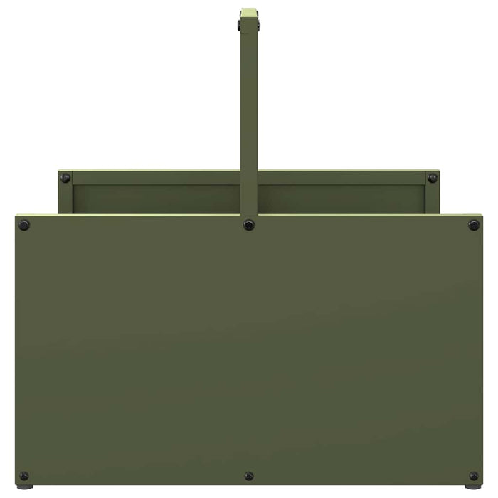 Suport pentru lemne de foc Verde măsline Oțel laminat la rece - WALTI WALTI