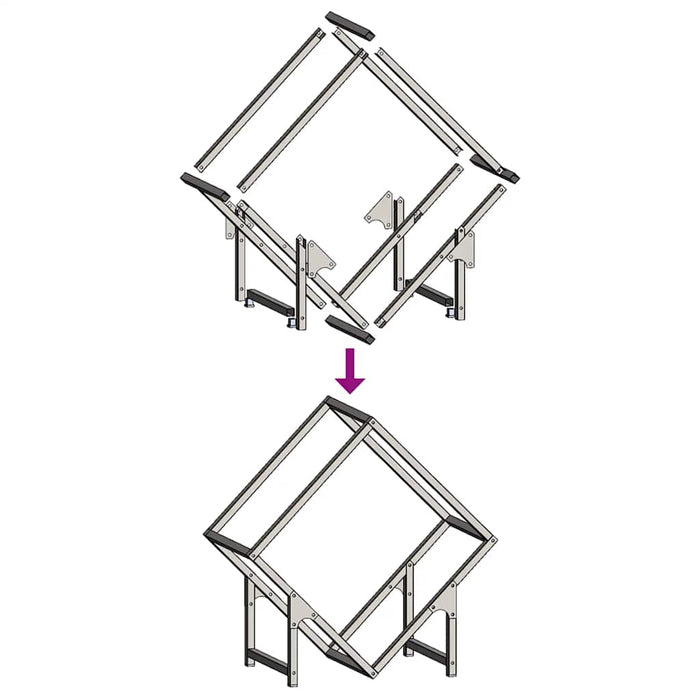 Suport pentru lemne de foc alb 50x25x50 cm Oțel laminat la rece - WALTI WALTI