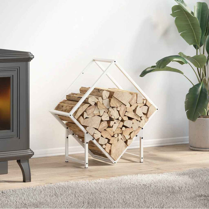 Suport pentru lemne de foc alb 60x25x60 cm Oțel laminat la rece - WALTI WALTI
