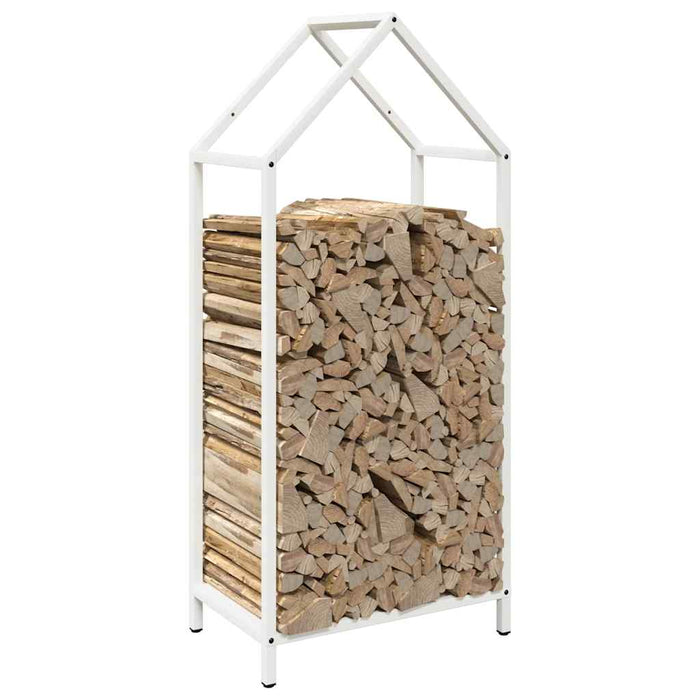 Suport pentru lemne de foc alb 40x25x90 cm Oțel laminat la rece - WALTI WALTI