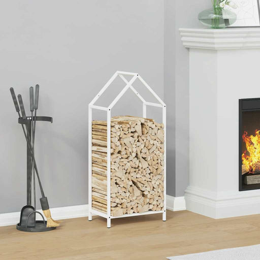 Suport pentru lemne de foc alb 40x25x90 cm Oțel laminat la rece - WALTI WALTI
