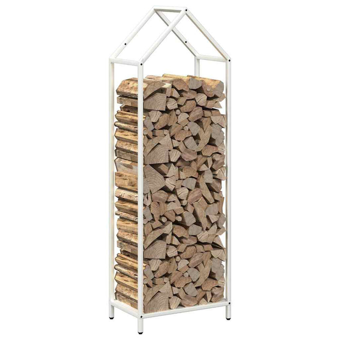 Suport pentru lemne de foc alb 40x25x120cm Oțel laminat la rece - WALTI WALTI