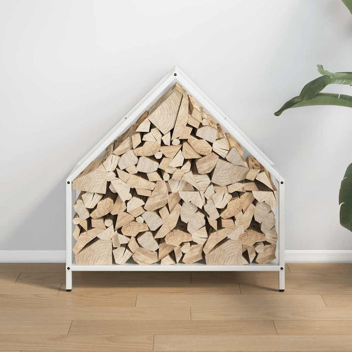 Suport pentru lemne de foc alb 60x25x60 cm Oțel laminat la rece - WALTI WALTI