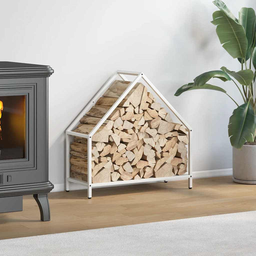 Suport pentru lemne de foc alb 60x25x60 cm Oțel laminat la rece - WALTI WALTI