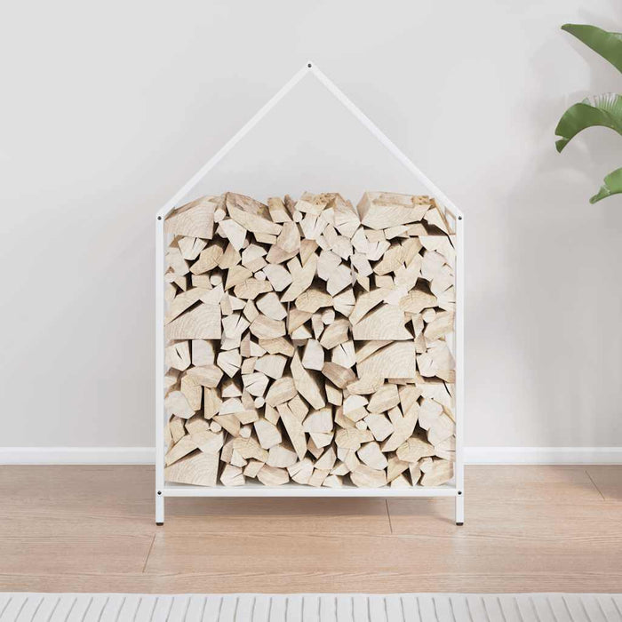 Suport pentru lemne de foc alb 60x25x90 cm Oțel laminat la rece - WALTI WALTI