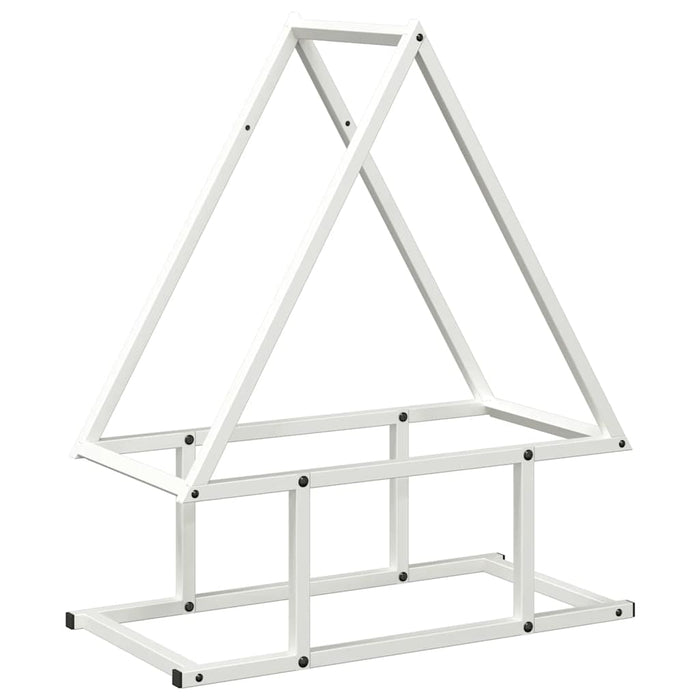 Suport pentru lemne de foc alb 50x25x60 cm Oțel laminat la rece - WALTI WALTI