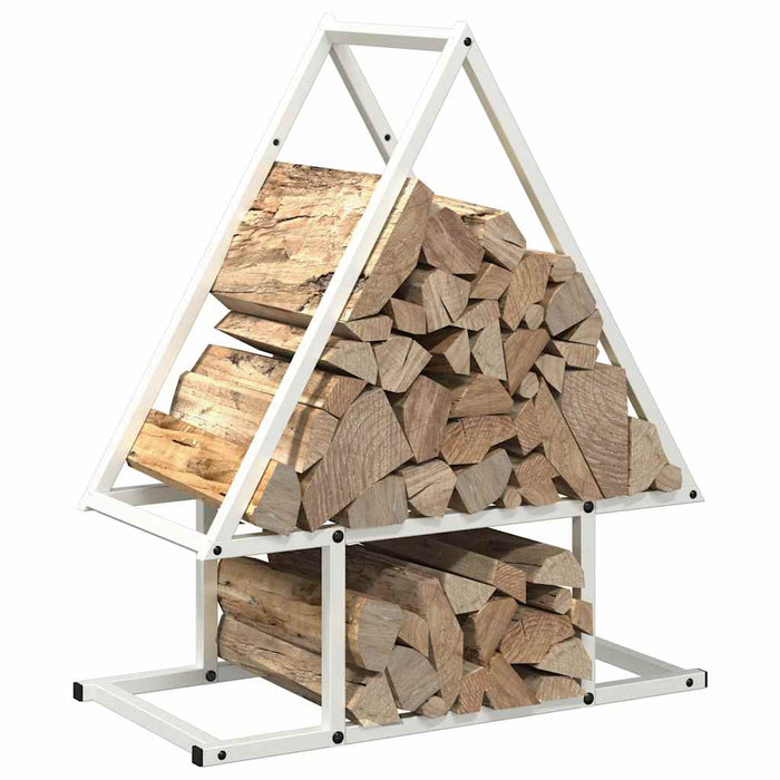 Suport pentru lemne de foc alb 50x25x60 cm Oțel laminat la rece - WALTI WALTI
