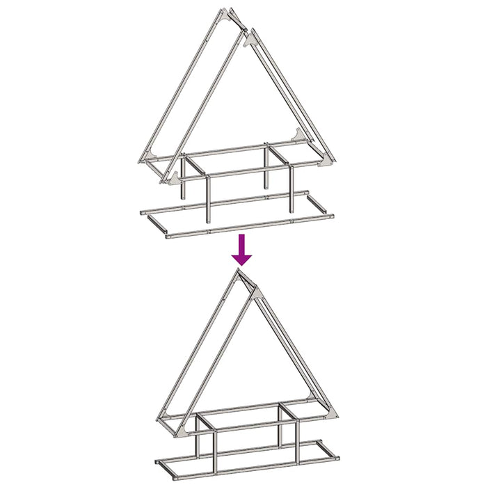 Suport pentru lemne de foc negru Oțel laminat la rece - WALTI WALTI