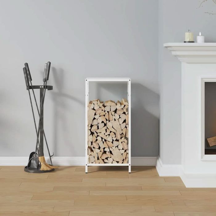 Suport pentru lemne de foc alb 34x25x70 cm Oțel laminat la rece - WALTI WALTI