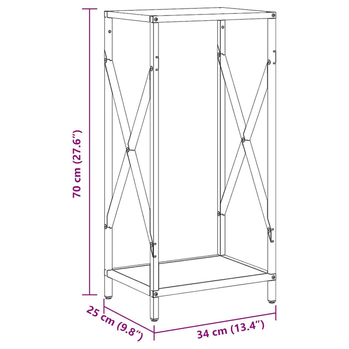 Suport pentru lemne de foc Verde măsline Oțel laminat la rece - WALTI WALTI