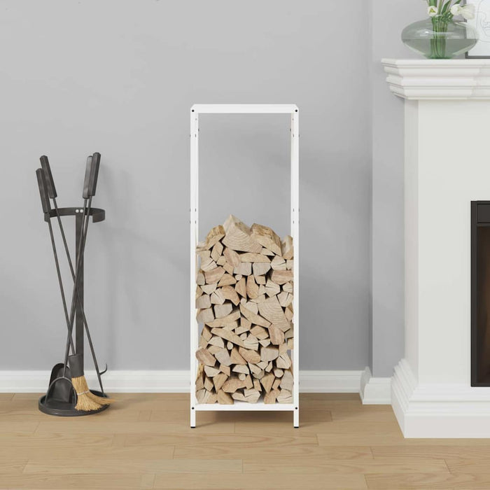 Suport pentru lemne de foc alb 34x25x100cm Oțel laminat la rece - WALTI WALTI