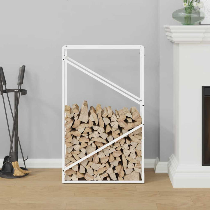 Suport pentru lemne de foc alb 60x25x100cm Oțel laminat la rece - WALTI WALTI