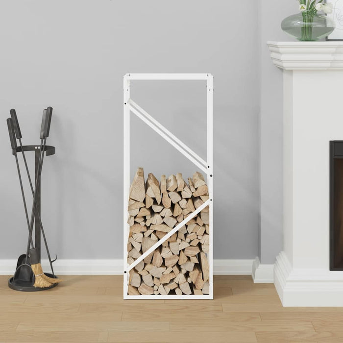 Suport pentru lemne de foc alb 40x25x100cm Oțel laminat la rece - WALTI WALTI