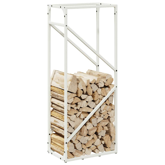 Suport pentru lemne de foc alb 40x25x100cm Oțel laminat la rece - WALTI WALTI