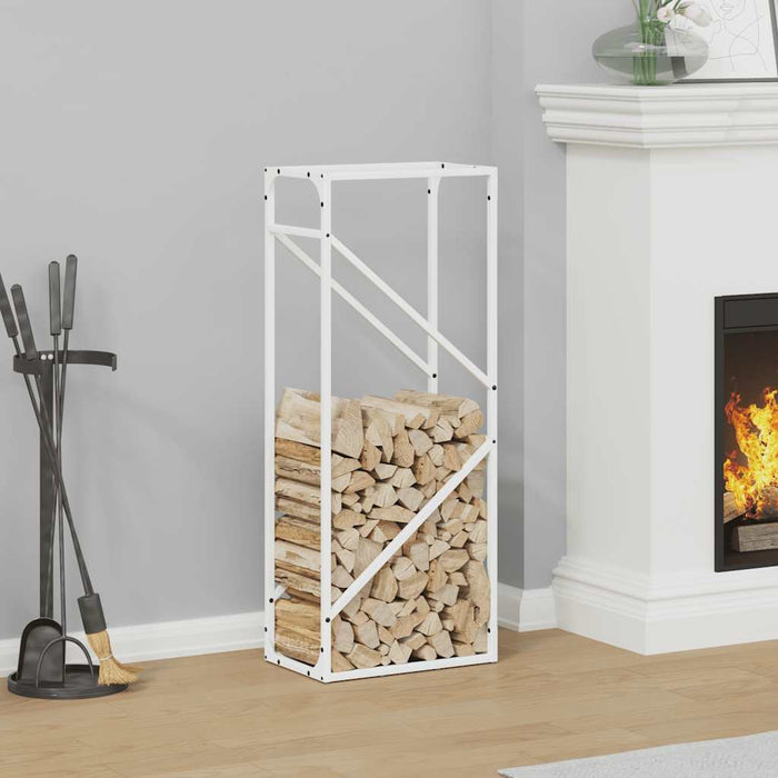 Suport pentru lemne de foc alb 40x25x100cm Oțel laminat la rece - WALTI WALTI
