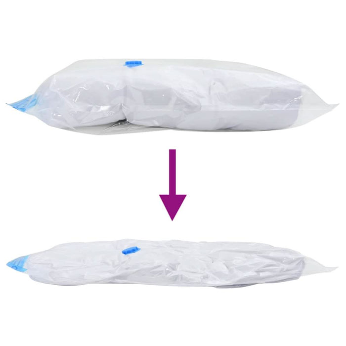Pungi de stocare 5 pcs Transparent și Albastru 70 x 50 cm - WALTI WALTI