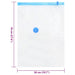 Pungi de stocare 5 pcs Transparent și Albastru 70 x 50 cm - WALTI WALTI