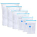 Pungi de stocare 5 pcs Transparent și Albastru 130 x 100 cm - WALTI WALTI
