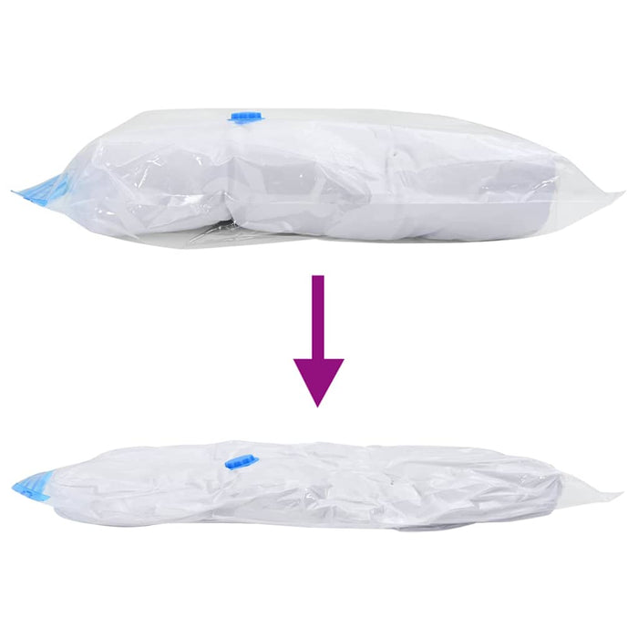 Pungi de stocare 5 pcs Transparent și Albastru 60 x 40 cm - WALTI WALTI