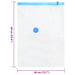 Pungi de stocare 5 pcs Transparent și Albastru 60 x 40 cm - WALTI WALTI