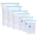 Pungi de stocare 5 pcs Transparent și Albastru 130 x 100 cm - WALTI WALTI