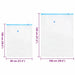 Pungi de stocare 5 pcs Transparent și Albastru 130 x 100 cm - WALTI WALTI