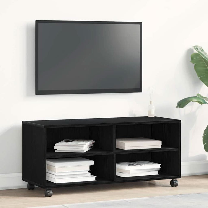 Cabinet TV Negru 90 x 35 x 35 cm Lemn compozit - WALTI WALTI