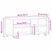 Cabinet TV Negru 90 x 35 x 35 cm Lemn compozit - WALTI WALTI