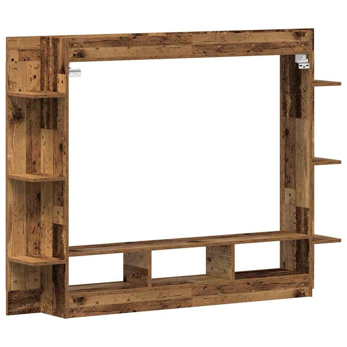Cabinet TV Pe perete Lemn vechi 152 x 22 x 113 cm Lemn compozit - WALTI WALTI
