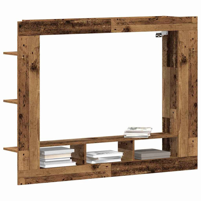 Cabinet TV Pe perete Lemn vechi 152 x 22 x 113 cm Lemn compozit - WALTI WALTI