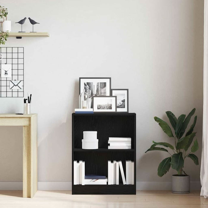 Dulap pentru Cărți Negru 60 x 24 x 76 cm Lemn compozit - WALTI WALTI