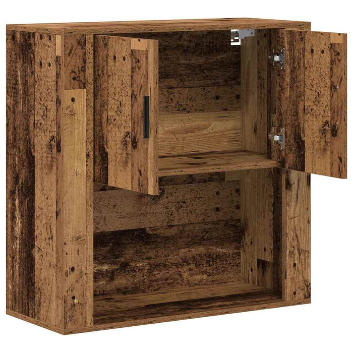Dulap de perete cu ușă Lemn vechi 80 x 33 x 80 cm Lemn compozit - WALTI WALTI