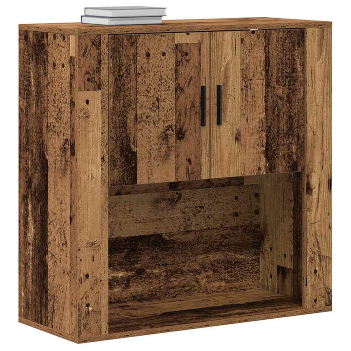 Dulap de perete cu ușă Lemn vechi 80 x 33 x 80 cm Lemn compozit - WALTI WALTI